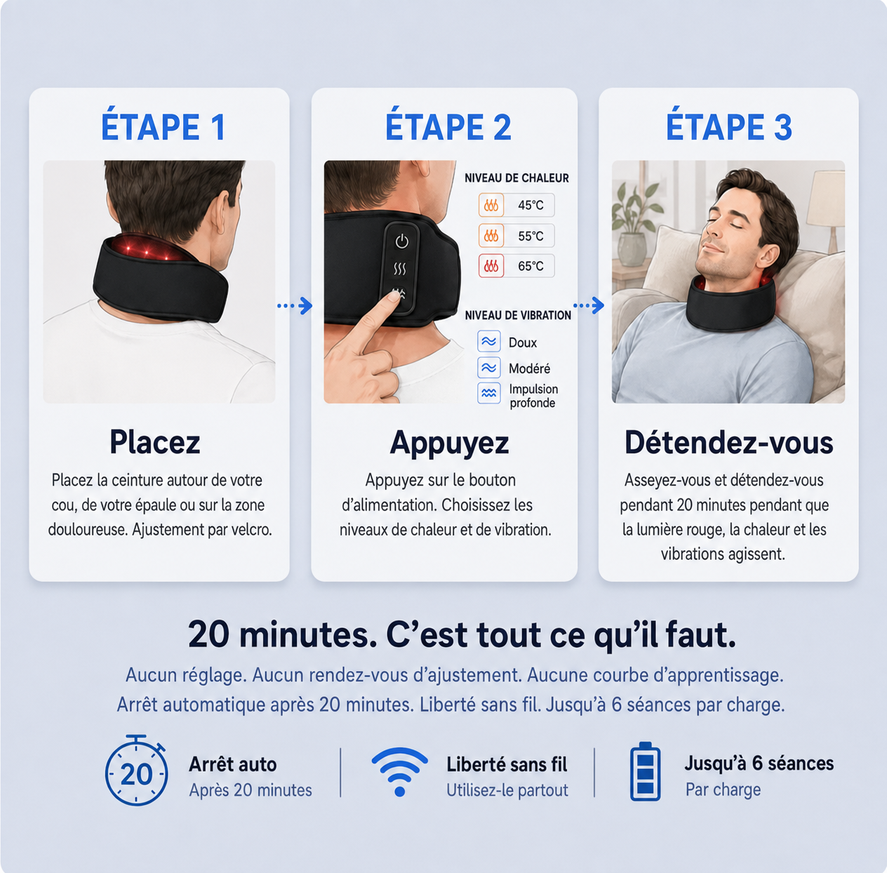 Thermalia™ - Coussin chauffant infrarouge